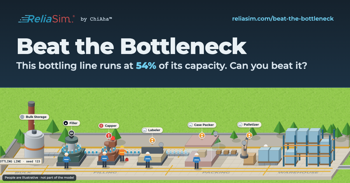 Beat the Bottleneck: the bottling line game